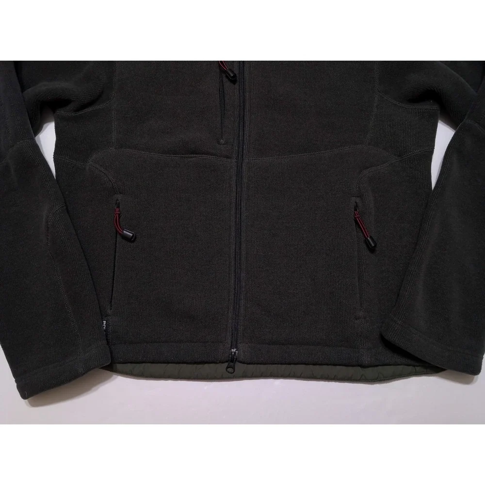 Vintage Y2K POLO RALPH LAUREN Full Zip Fleece Jacket Gray Large L